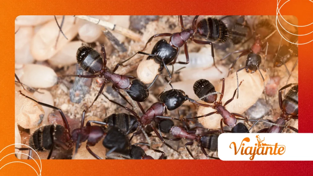 Parasitic ant control behavior